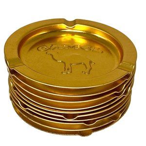 Camel Ash Tray 1990 Set of 10 Metal Vintage Nostalgia Smoking Bar Disposable NEW